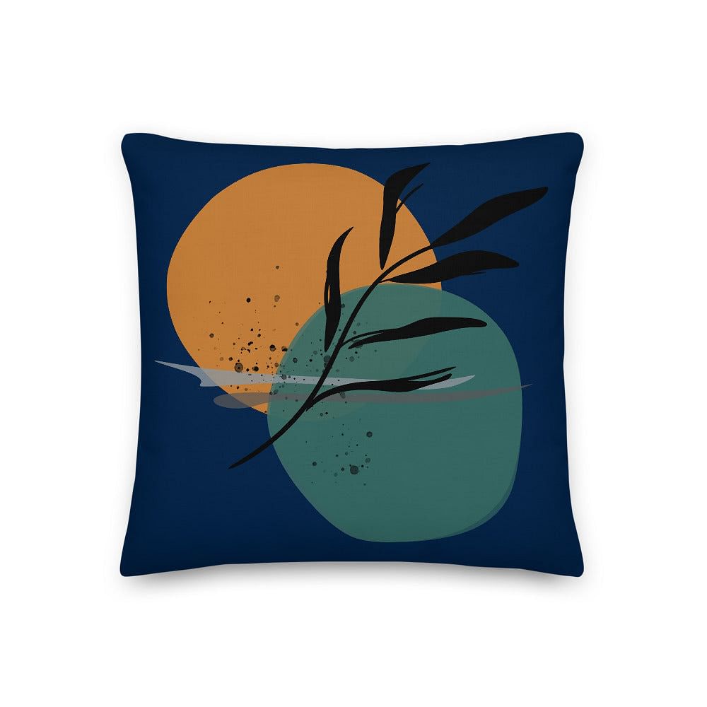 Shop Abstract Botanical Night By The Sea Premium Accent Decorative Throw Pillow Cushion, Pillows, USA Boutique
