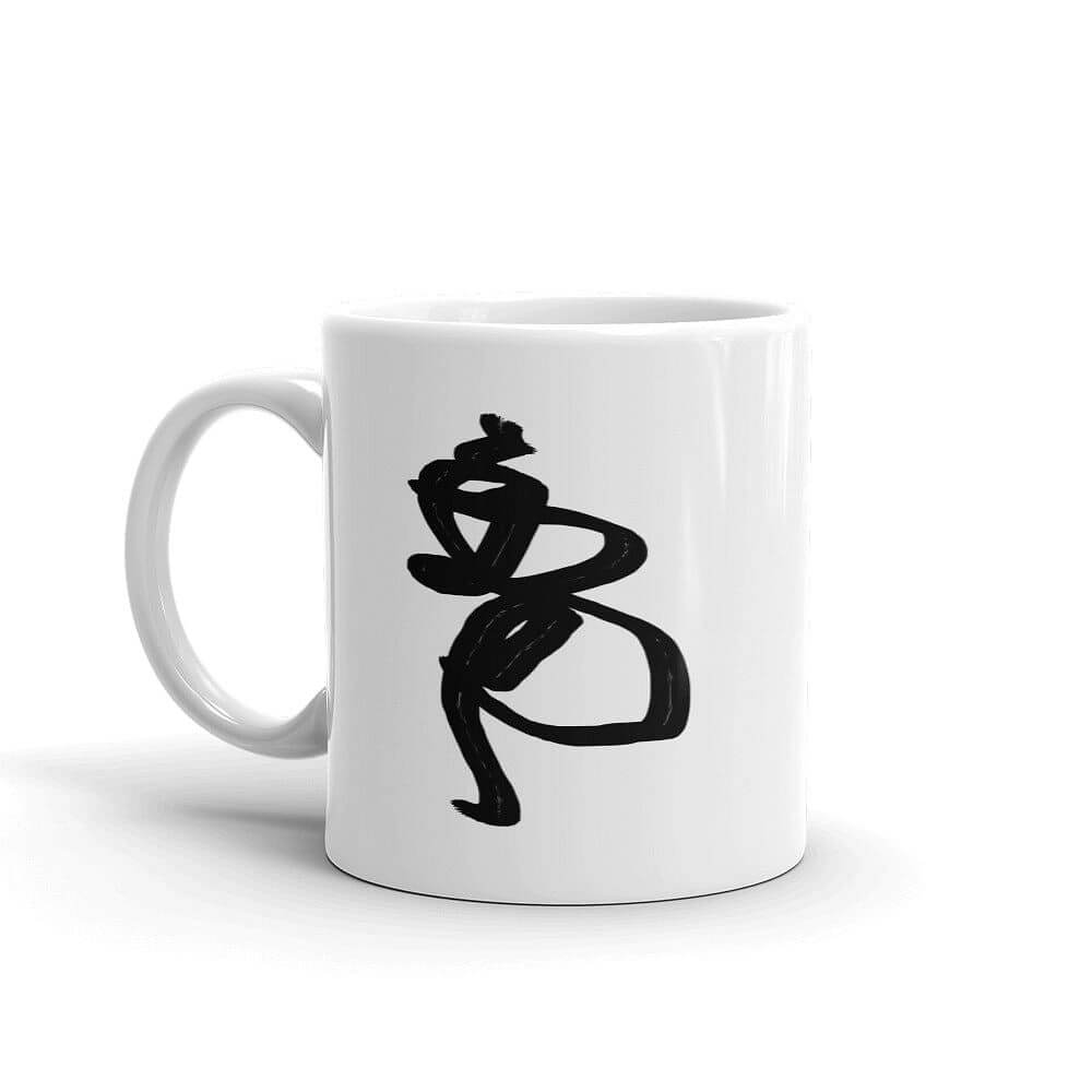 Shop Abstract Drawing - Standing against the wind Coffee Tea Cup Mug, Mugs, USA Boutique