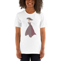 Shop Abstract Line Art Drawing - Lady Noona Short-Sleeve Unisex T-Shirt Tees Boutique Clothing Online