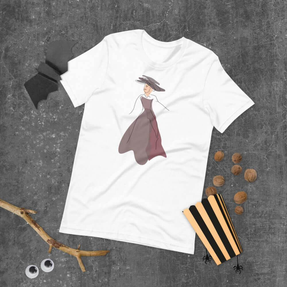 Abstract Line Art Drawing - Lady Noona Short-Sleeve Unisex T-Shirt, Tees, $ 30.95, A Moment Of Now™