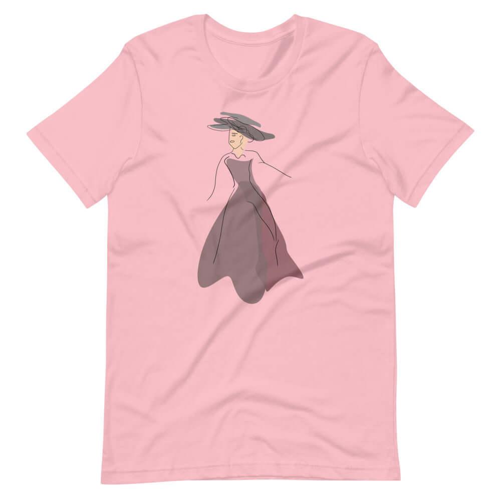 Abstract Line Art Drawing - Lady Noona Short-Sleeve Unisex T-Shirt, Tees, $ 30.95, A Moment Of Now™