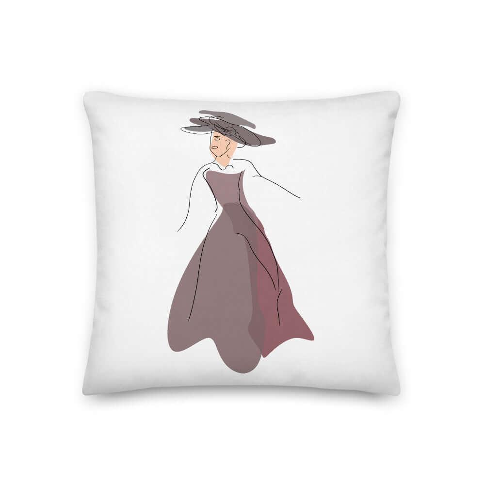 Abstract Line Art Lady Noona Premium Accent Decorative Throw Pillow Cushion, Pillows, $ 64.50, A Moment Of Now™