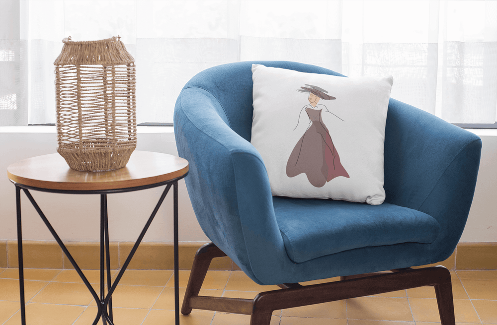 Abstract Line Art Lady Noona Premium Accent Decorative Throw Pillow Cushion, Pillows, $ 64.50, A Moment Of Now™