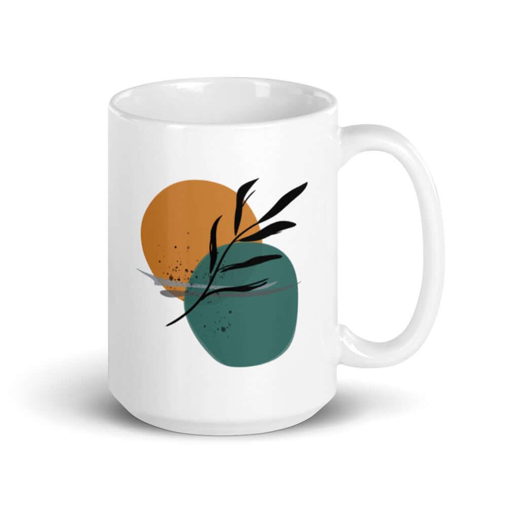 Abstract Minimal Line Art - Botanical Night By The Sea Coffee Tea Cup Mug, Mugs, $ 24.00, A Moment Of Now™