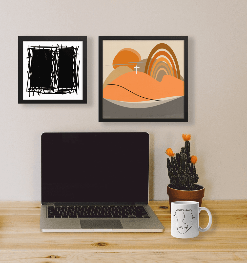 Abstract Minimal Line Art of a Face 10012020 Coffee Tea Cup Mug, Mug, $ 17.50, A Moment Of Now™