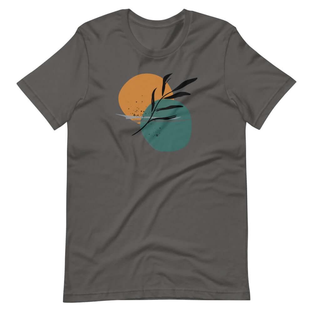 Abstract Minimalist Line Art Drawing - Night By The Sea Short-Sleeve Unisex T-Shirt, Tees, $ 41.04, A Moment Of Now™