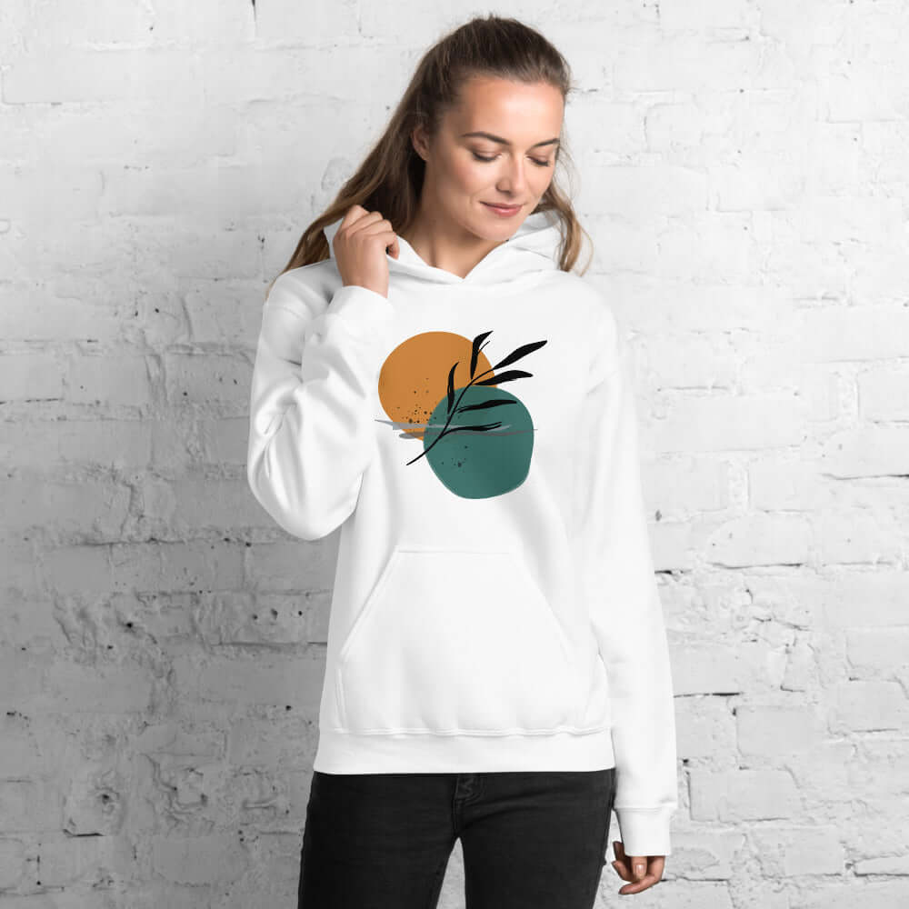 Shop Abstract Minimalist Line Art Drawing -Night By The Sea Unisex Hoodie, Hoodie, USA Boutique