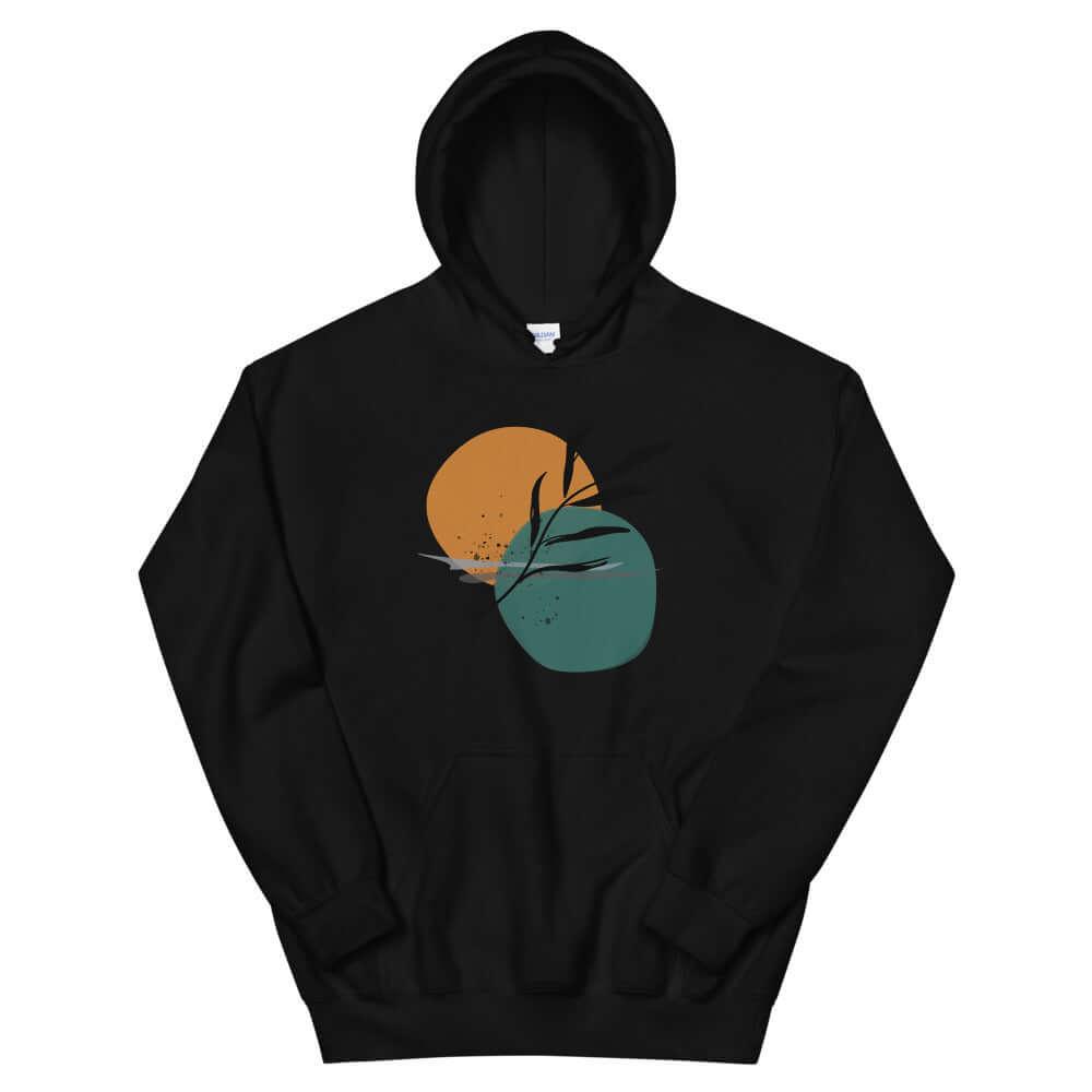 Abstract Minimalist Line Art Drawing -Night By The Sea Unisex Hoodie, Hoodie, $ 45.75, A Moment Of Now™