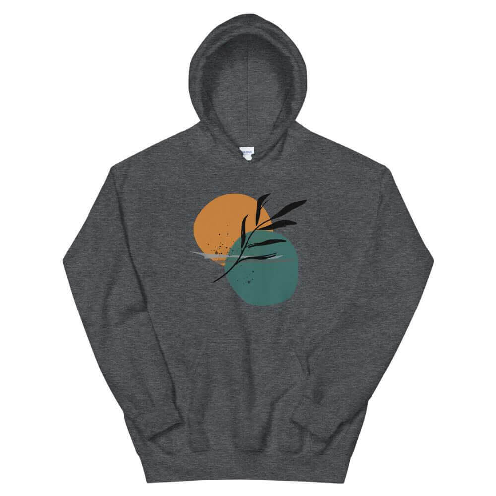 Abstract Minimalist Line Art Drawing -Night By The Sea Unisex Hoodie, Hoodie, $ 45.75, A Moment Of Now™