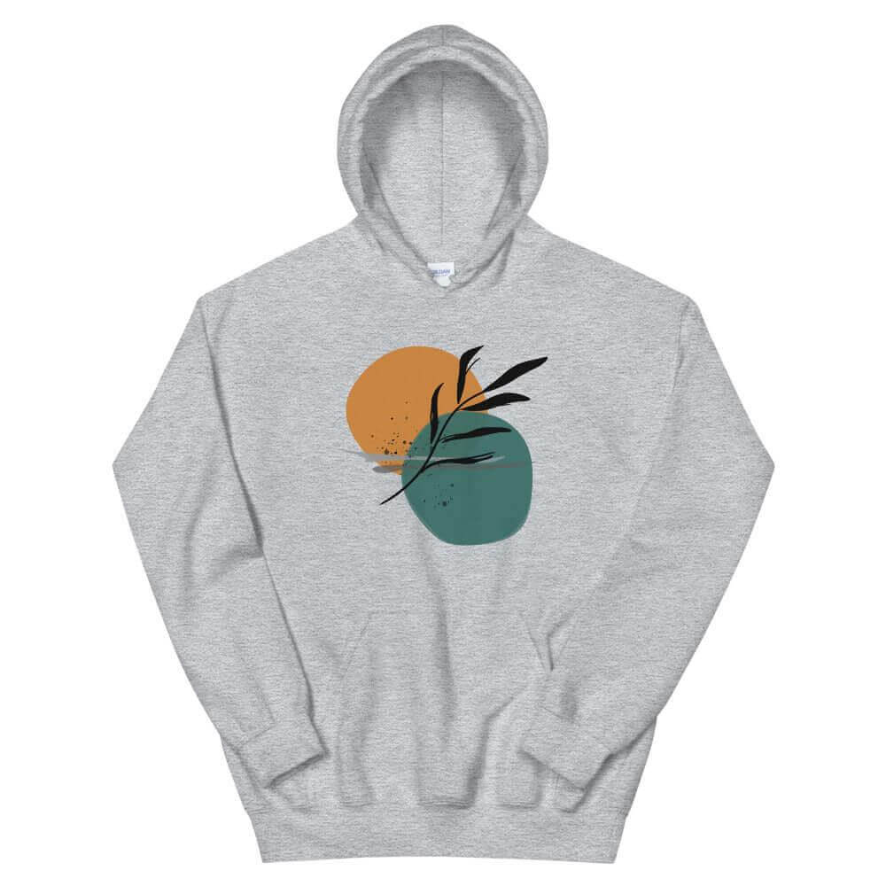 Abstract Minimalist Line Art Drawing -Night By The Sea Unisex Hoodie, Hoodie, $ 45.75, A Moment Of Now™
