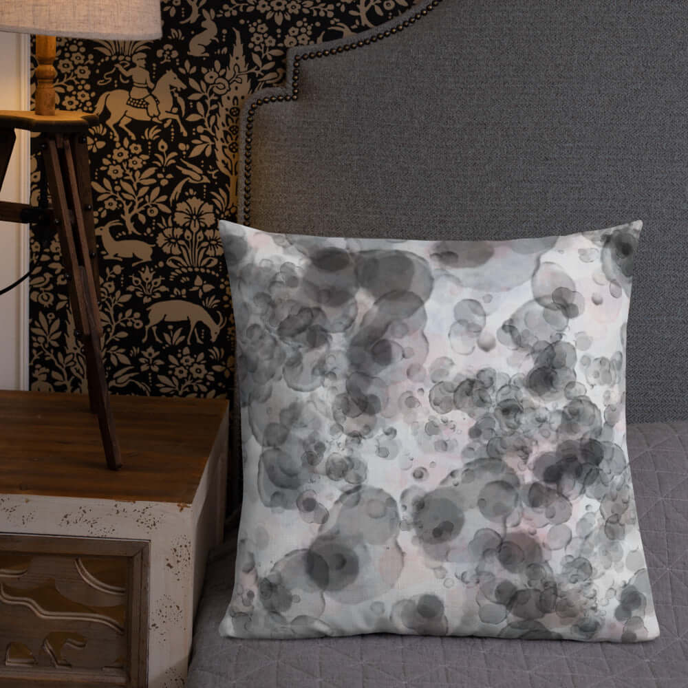 Shop Abstract Watercolor Bubbles Modern Home Premium Accent Decorative Throw Pillow Cushion, Throw Pillows, USA Boutique
