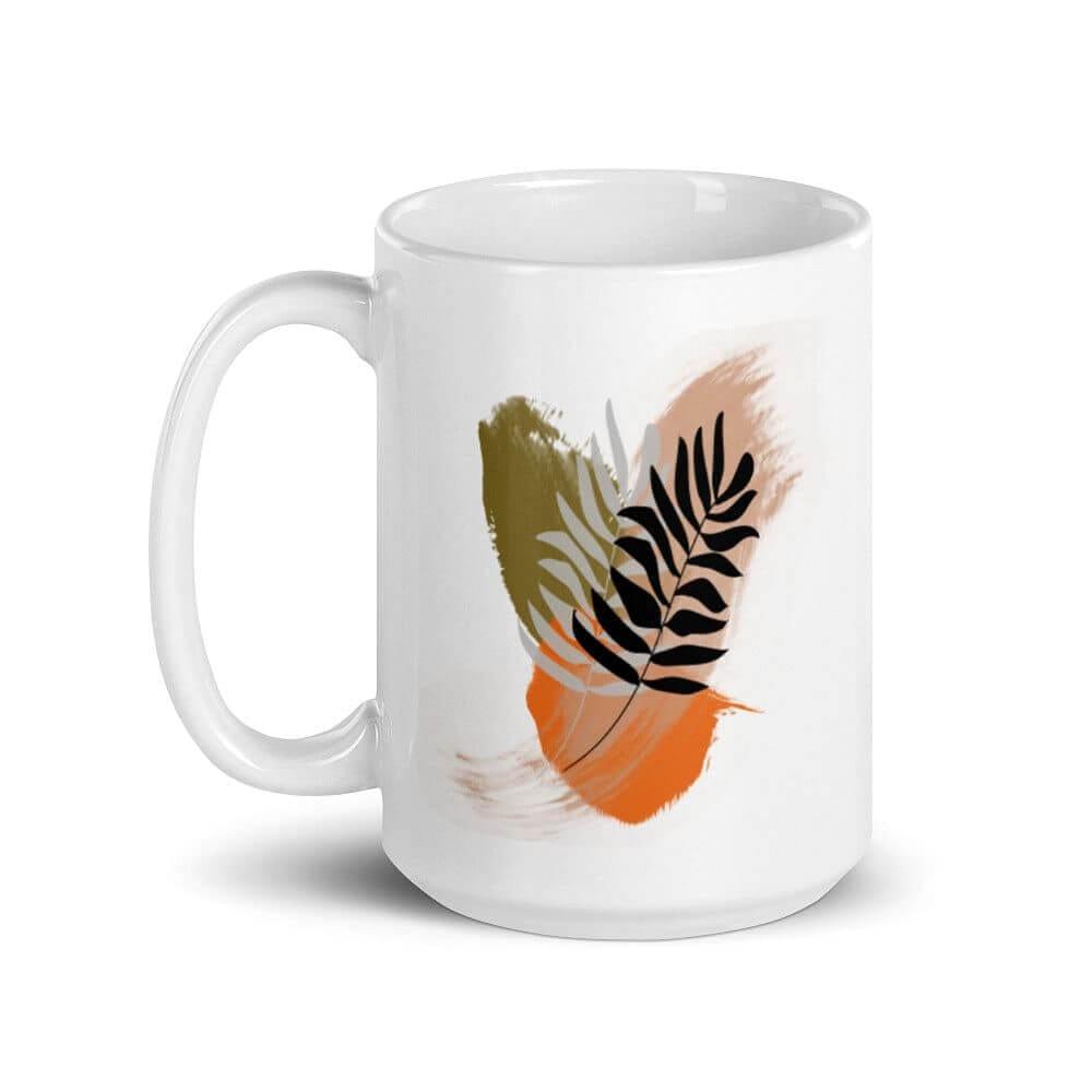 Agata Botanical Abstract Shape and Line Art Coffee Tea Cup Mug, Mug, $ 17.50, A Moment Of Now™