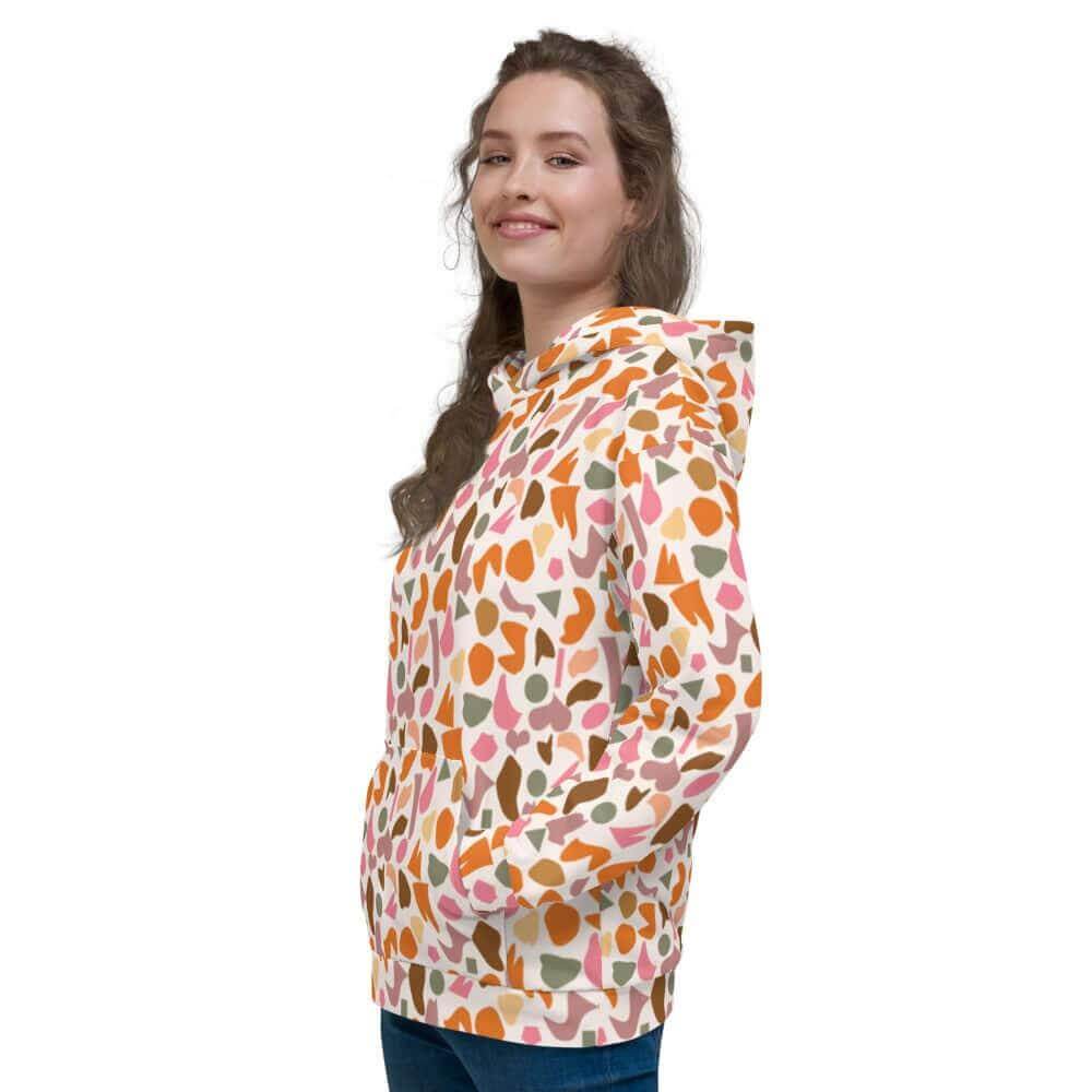 Alain Abstract Pattern Unisex Hoodie, Hoodie, $ 80.00, A Moment Of Now™