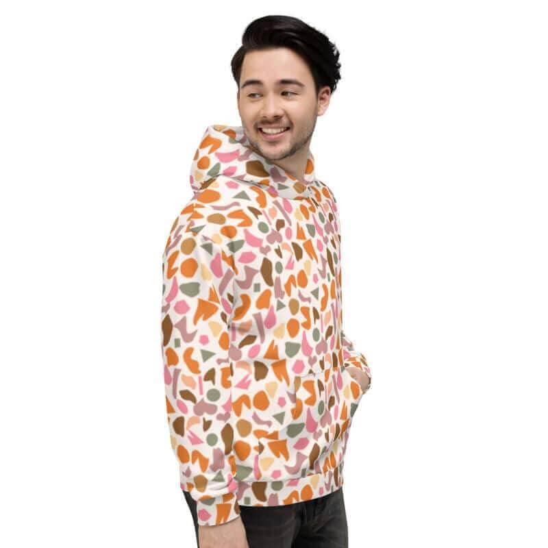 Alain Abstract Pattern Unisex Hoodie, Hoodie, $ 80.00, A Moment Of Now™