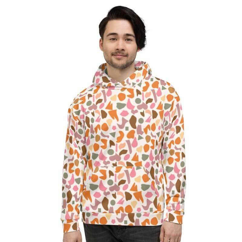 Alain Abstract Pattern Unisex Hoodie, Hoodie, $ 80.00, A Moment Of Now™