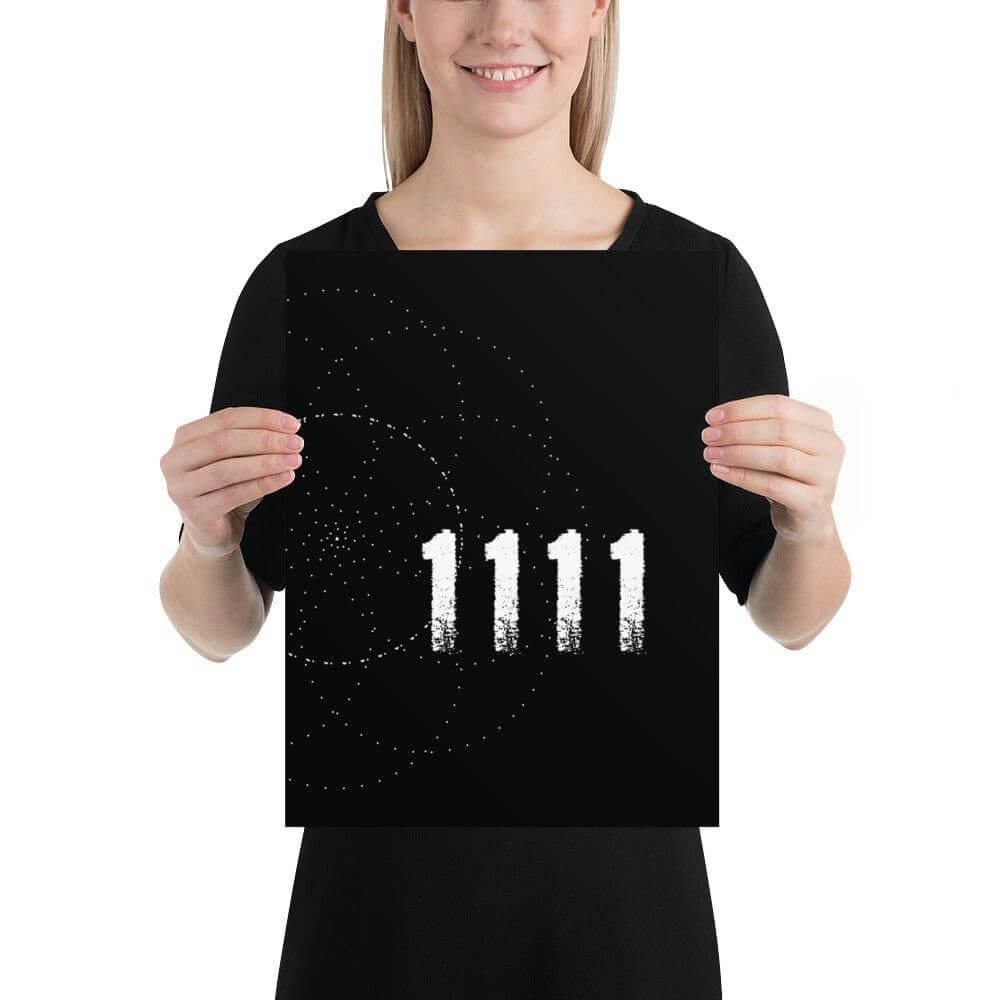 Angel Number 1111 Synchronicity Spiritual Lifestyle Matte Poster, Pillow, $ 32.00, A Moment Of Now™