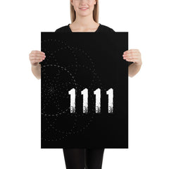 Shop Angel Number 1111 Synchronicity Spiritual Lifestyle Matte Poster, Pillow, USA Boutique