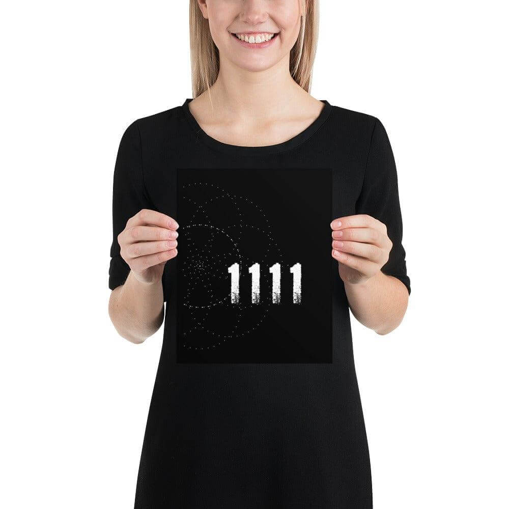 Angel Number 1111 Synchronicity Spiritual Lifestyle Matte Poster, Pillow, $ 20.50, A Moment Of Now™