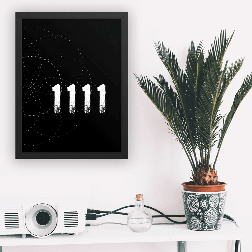 Angel Number 1111 Synchronicity Spiritual Lifestyle Matte Poster, Pillow, $ 32.00, A Moment Of Now™