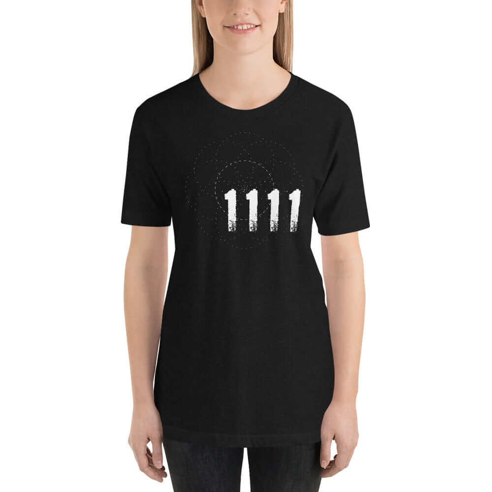 Angel Number 1111 Synchronicity Spiritual Lifestyle T-shirt, T-shirts, $ 46.00, A Moment Of Now™