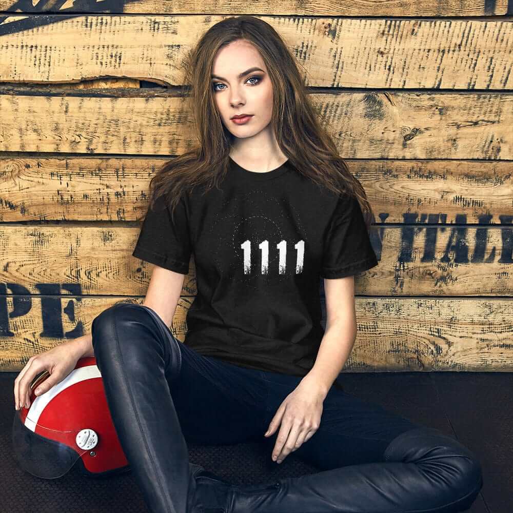 Angel Number 1111 Synchronicity Spiritual Lifestyle T-shirt, T-shirts, $ 46.00, A Moment Of Now™