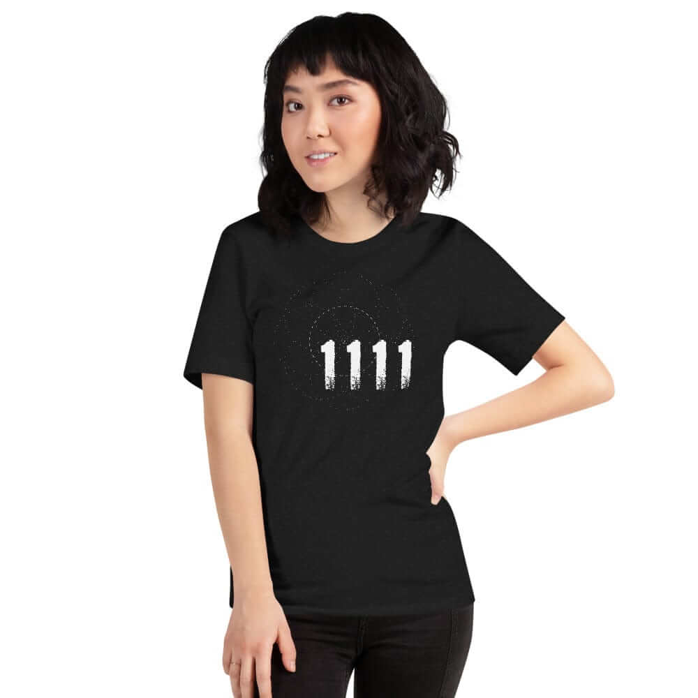 Angel Number 1111 Synchronicity Spiritual Lifestyle T-shirt, T-shirts, $ 46.00, A Moment Of Now™