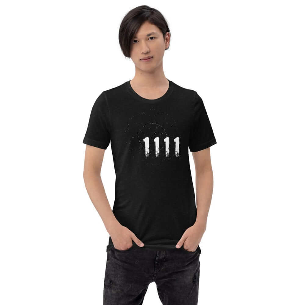 Angel Number 1111 Synchronicity Spiritual Lifestyle T-shirt, T-shirts, $ 46.00, A Moment Of Now™