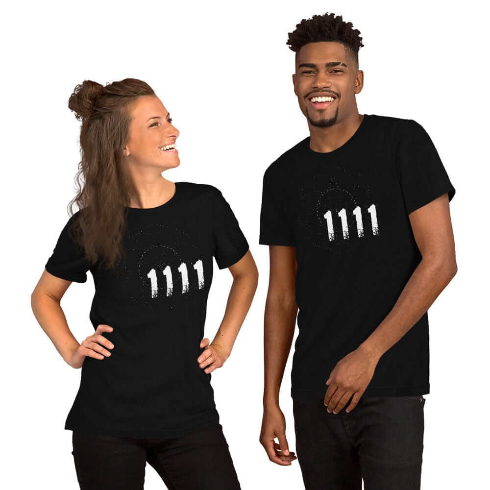 Angel Number 1111 Synchronicity Spiritual Lifestyle T-shirt, T-shirts, $ 46.00, A Moment Of Now™