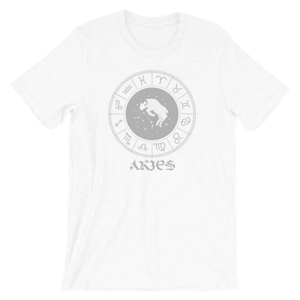 Shop Aries Birthday Birth Zodiac Sign Symbol Short-Sleeve Unisex T-Shirt, Tees, USA Boutique