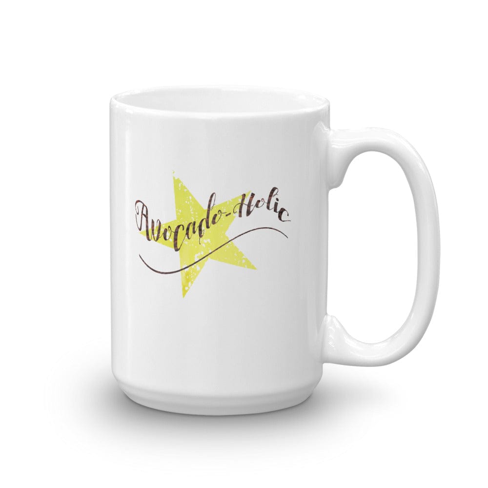 Shop Avocado-Holic Typographic Statement Coffee Tea Mug Cup, Mugs, USA Boutique