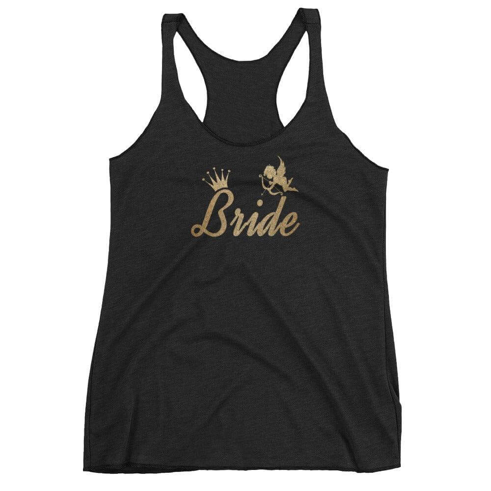 Bride To Be Metallic Gold Racerback Tank | Bridal Bachelorette Apparel, Tops, $ 27.95, A Moment Of Now™