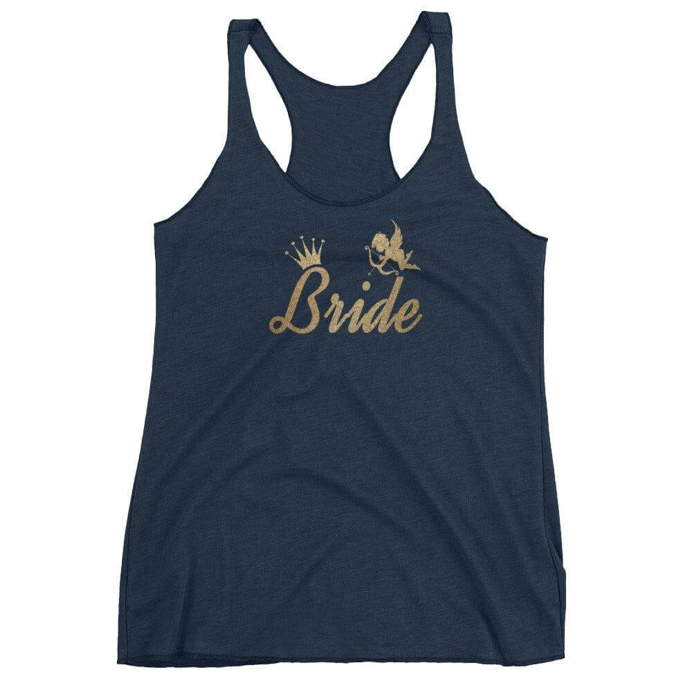Bride To Be Metallic Gold Racerback Tank | Bridal Bachelorette Apparel, Tops, $ 27.95, A Moment Of Now™