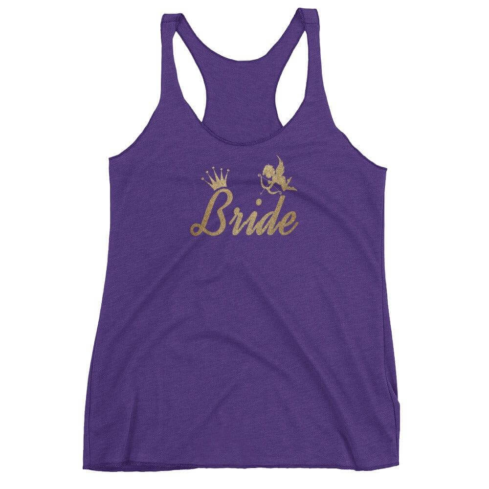 Bride To Be Metallic Gold Racerback Tank | Bridal Bachelorette Apparel, Tops, $ 27.95, A Moment Of Now™