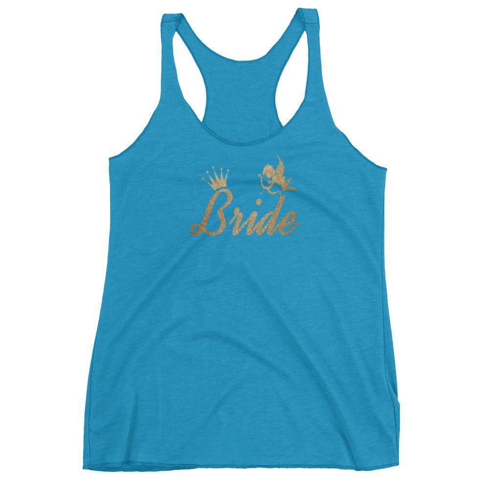 Bride To Be Metallic Gold Racerback Tank | Bridal Bachelorette Apparel, Tops, $ 27.95, A Moment Of Now™
