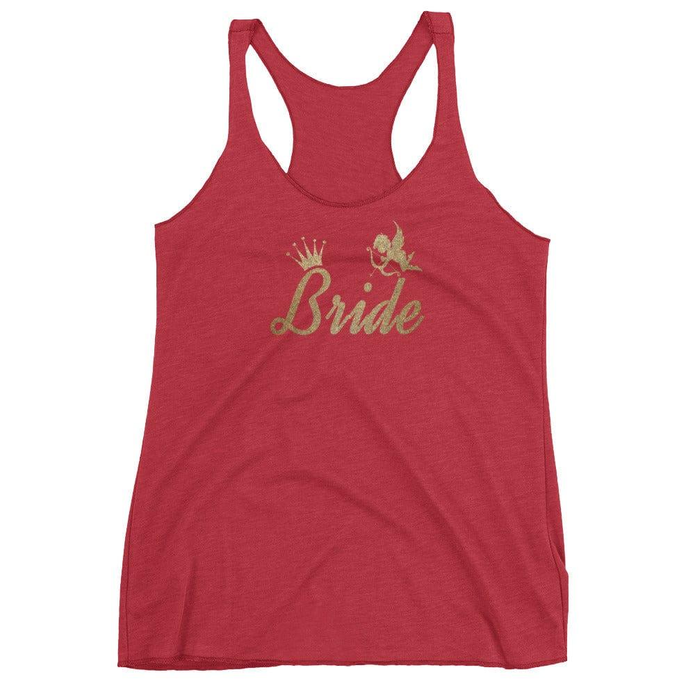 Bride To Be Metallic Gold Racerback Tank | Bridal Bachelorette Apparel, Tops, $ 27.95, A Moment Of Now™