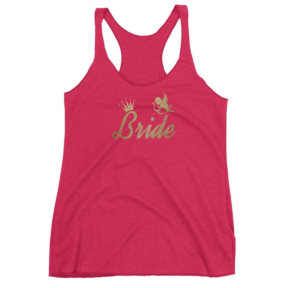 Bride To Be Metallic Gold Racerback Tank | Bridal Bachelorette Apparel, Tops, $ 27.95, A Moment Of Now™