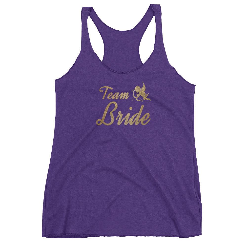 Shop Bachelorette Party Team Bride for Wedding Ideas Bridal Shower Women's Racerback Tank, Tops, USA Boutique