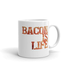 Shop Bacon is Life I love Bacon Statement Coffee Tea Mug Cup, Mugs, USA Boutique