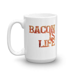 Shop Bacon is Life I love Bacon Statement Coffee Tea Mug Cup, Mugs, USA Boutique