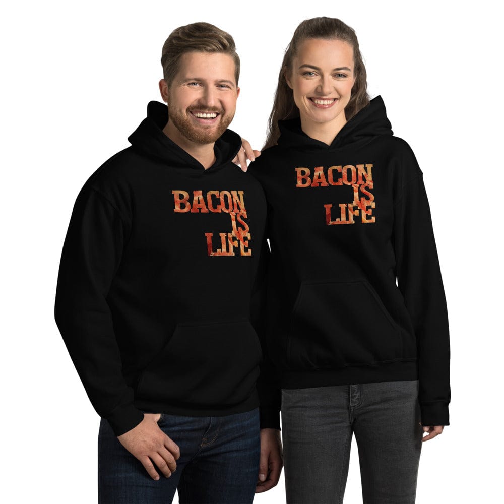 Shop Bacon is Life I love Bacon Statement Men Women Hoodie Hooded Sweatshirt Hoodie Boutique Clothing Online