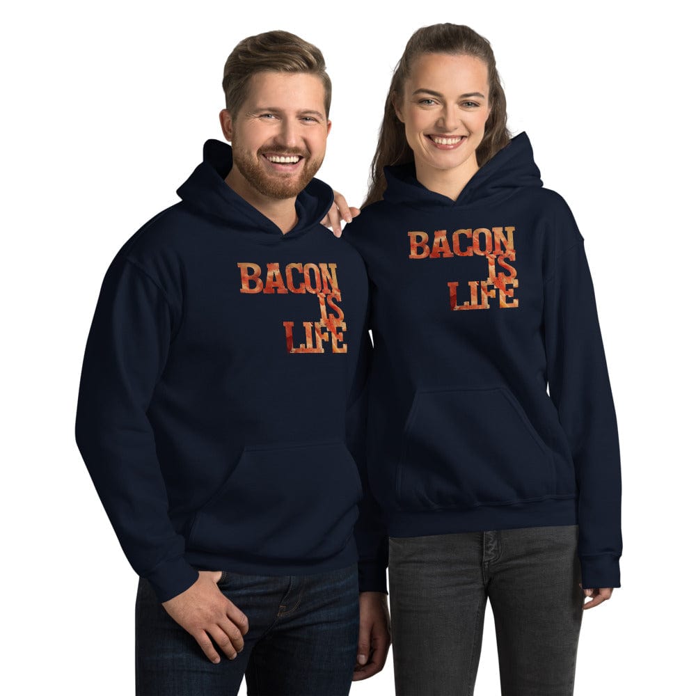 Shop Bacon is Life I love Bacon Statement Men Women Hoodie Hooded Sweatshirt, Hoodie, USA Boutique