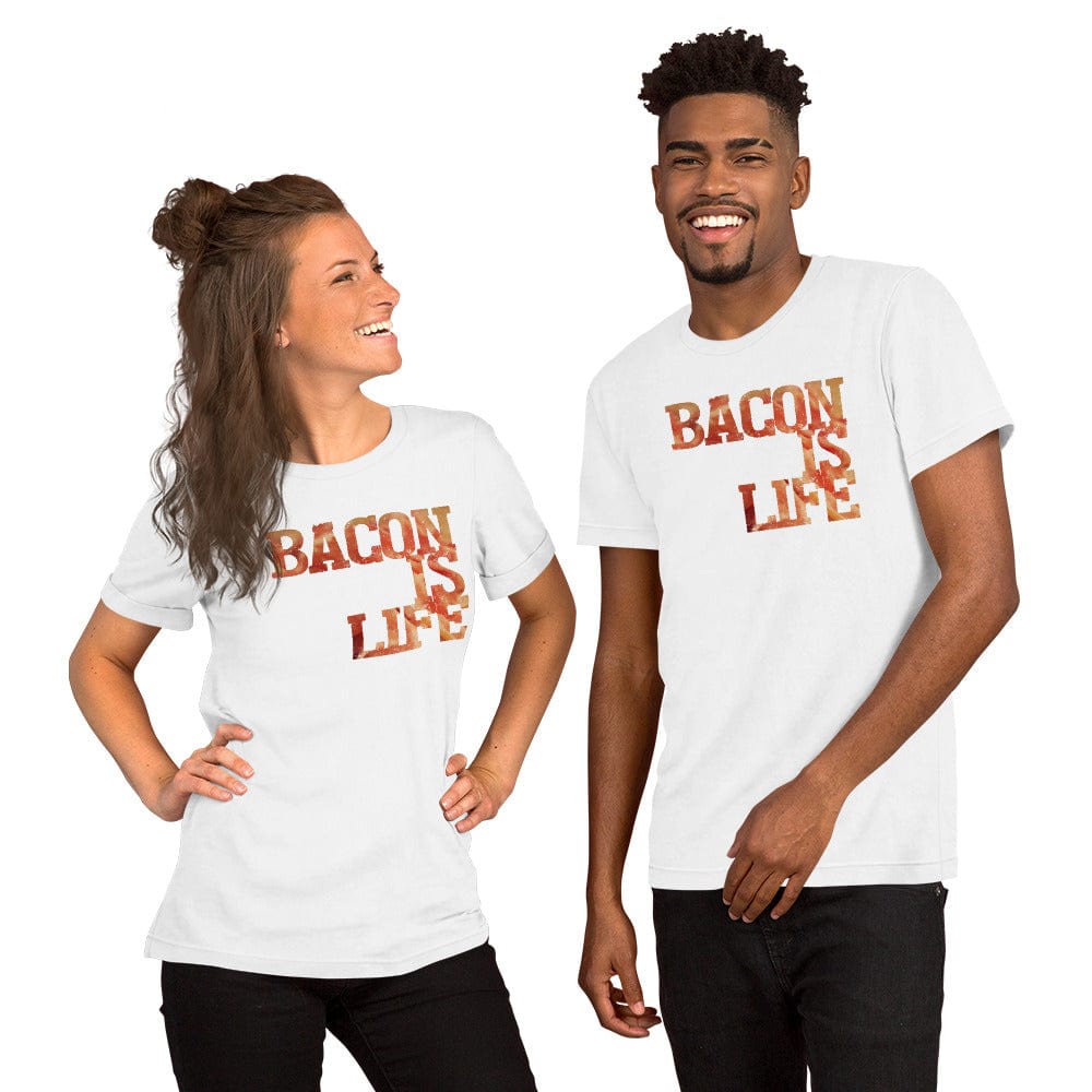 Shop Bacon is Life I love Bacon Statement Short-Sleeve Men Women Unisex T-Shirt, Tees, USA Boutique