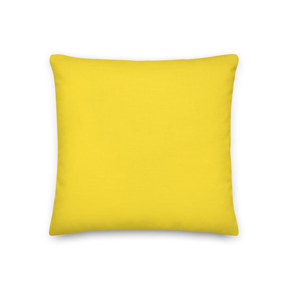 Banana Yellow Solid Color Premium Pillow | Tropical Cheerful Decor, Throw Pillows, $ 64.50, A Moment Of Now™