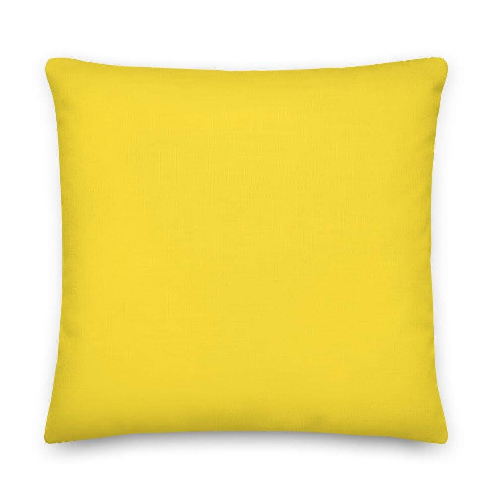 Banana Yellow Solid Color Premium Pillow | Tropical Cheerful Decor, Throw Pillows, $ 61.50, A Moment Of Now™