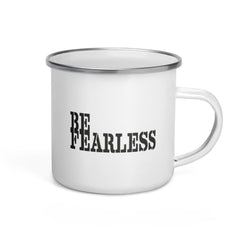 Shop Be Fearless Camper Enamel Coffee Tea Cup Mug, Mug, USA Boutique
