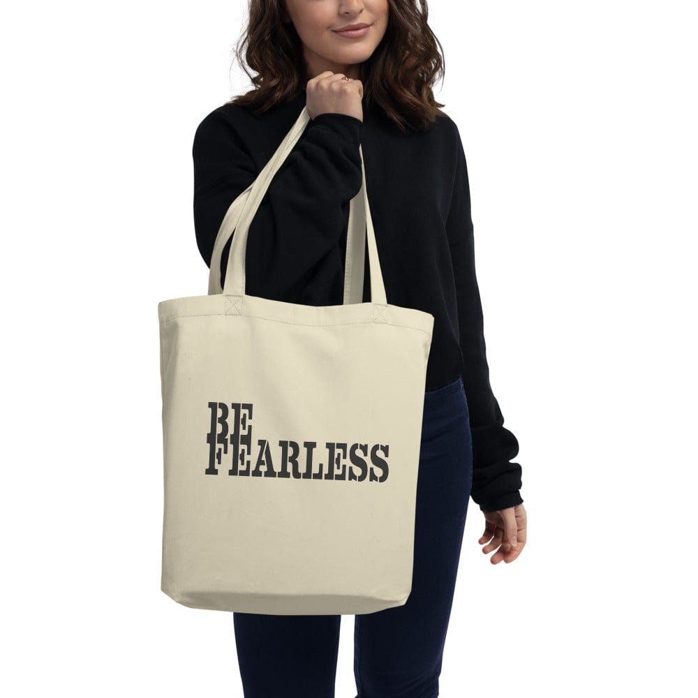 Shop Be Fearless Minimalist Eco Tote Shopper Bag, Bags - Shopping bags, USA Boutique