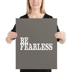 Be Fearless Minimalist Matte Poster Poster A Moment Of Now Women’s Boutique Clothing Online Lifestyle Store