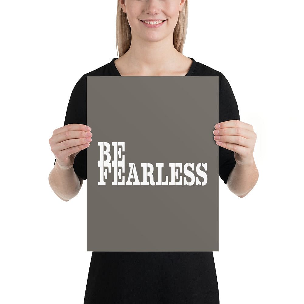 Shop Be Fearless Minimalist Matte Poster, Poster, USA Boutique