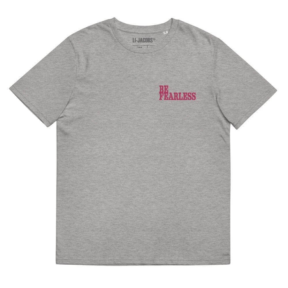 Be Fearless Motivational Inspiration Quote Embroidered Unisex Organic Cotton T-shirt, T-shirts, $ 42.50, A Moment Of Now™