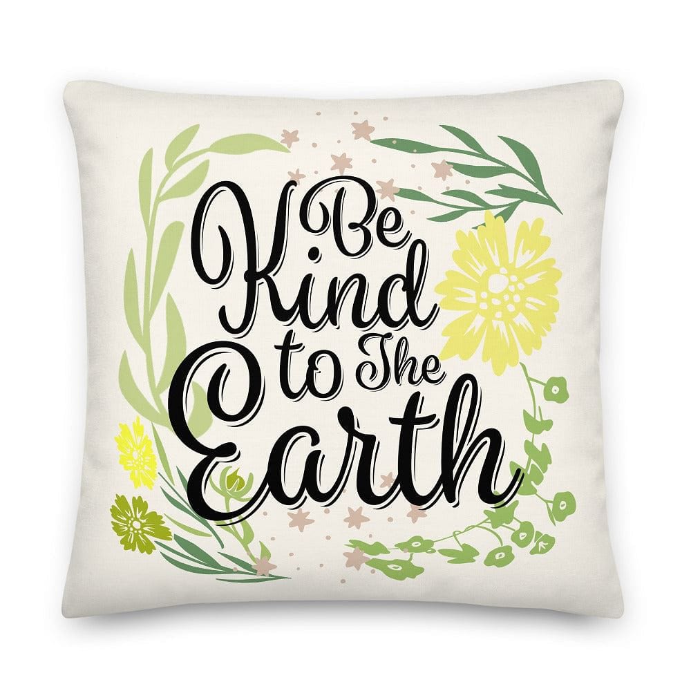 Shop Be Kind To The Earth Premium Decorative Accent Throw Pillow Cushion, Pillow, USA Boutique